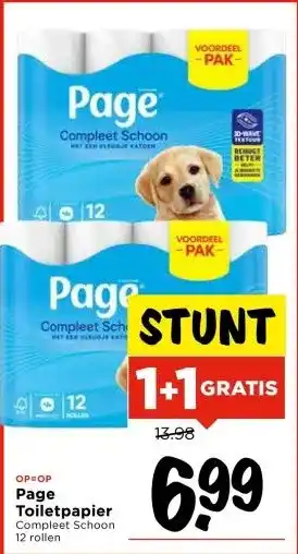 Vomar Voordeelmarkt Page Toiletpapier aanbieding
