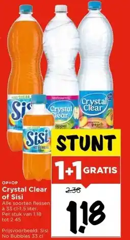 Vomar Voordeelmarkt Crystal Clear of Sisi aanbieding
