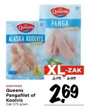 Vomar Voordeelmarkt Queens Pangafilet of Koolvis aanbieding