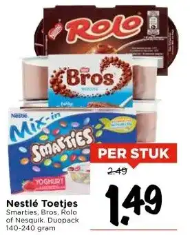 Vomar Voordeelmarkt Nestlé Toetjes aanbieding