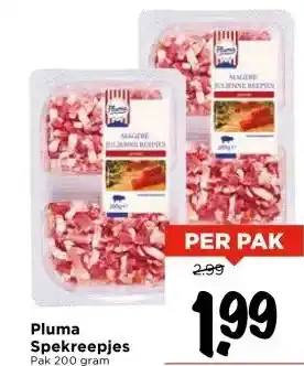 Vomar Voordeelmarkt Pluma Spekreepjes aanbieding