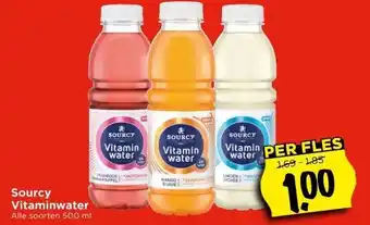 Vomar Voordeelmarkt Sourcy Vitaminwater aanbieding