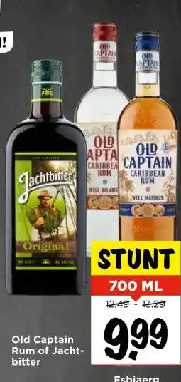 Vomar Voordeelmarkt Old Captain Rum of Jacht- bitter aanbieding