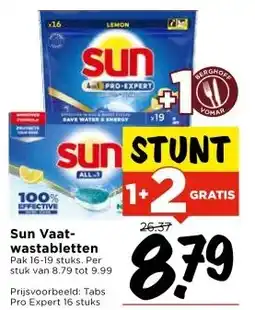 Vomar Voordeelmarkt Sun Vaat- wastabletten aanbieding