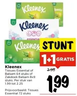 Vomar Voordeelmarkt Kleenex aanbieding