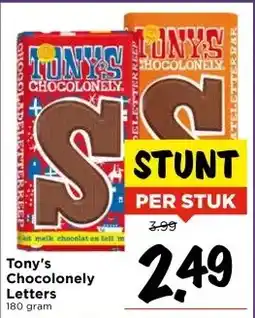 Vomar Voordeelmarkt Tony's Chocolonely Letters aanbieding