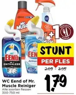 Vomar Voordeelmarkt WC Eend of Mr. Muscle Reiniger aanbieding