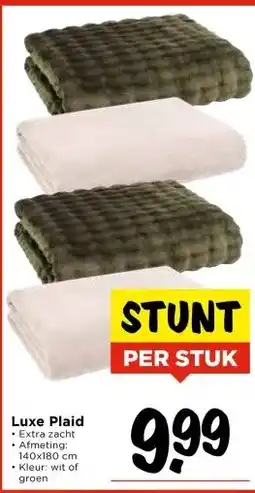 Vomar Voordeelmarkt Luxe Plaid aanbieding