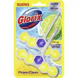 Albert Heijn Glorix Power5 citrus duo pack wc-blok 2-pack aanbieding
