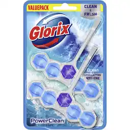 Albert Heijn Glorix Power5 ocean duo pack wc-blok 2-pack aanbieding