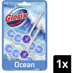 Albert Heijn Glorix Power5 ocean duo pack wc-blok 2-pack aanbieding