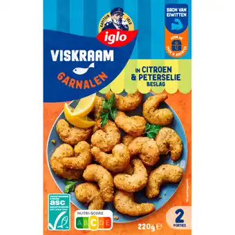 Albert Heijn Iglo Viskraam garnalen citroen & peterselie aanbieding