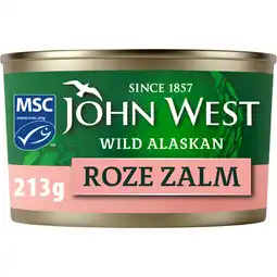 Albert Heijn John West Wilde roze zalm aanbieding