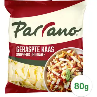 Albert Heijn Parrano Geraspte kaas snippers originale aanbieding