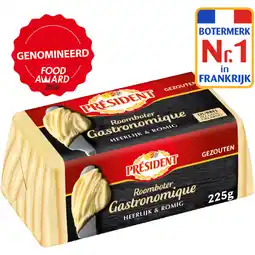 Albert Heijn Président Gastronomique roomboter gezouten aanbieding