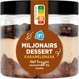 Albert Heijn AH Miljonairsdessert karamelsmaak aanbieding