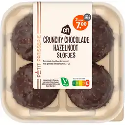 Albert Heijn AH Crunchy chocolade hazelnoot slofjes aanbieding