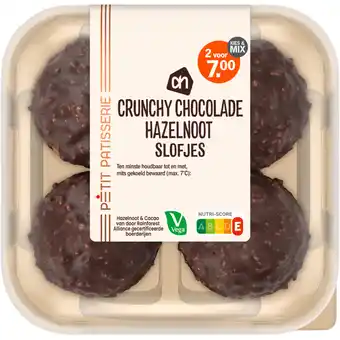 Albert Heijn AH Crunchy chocolade hazelnoot slofjes aanbieding