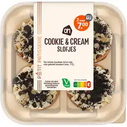 Albert Heijn AH Cookie & cream slofjes aanbieding