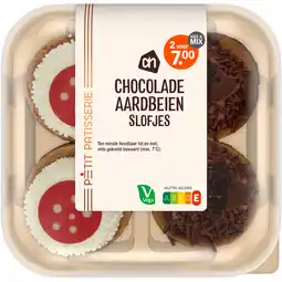 Albert Heijn AH Chocolade aardbeien slofjes aanbieding