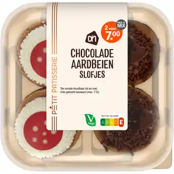 Albert Heijn AH Chocolade aardbeien slofjes aanbieding