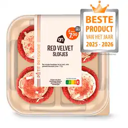 Albert Heijn AH Mini red velvet slofjes aanbieding