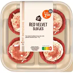 Albert Heijn AH Mini red velvet slofjes aanbieding