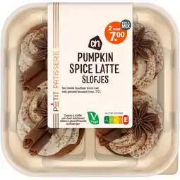 Albert Heijn AH Pumpkin spice latte slofjes aanbieding