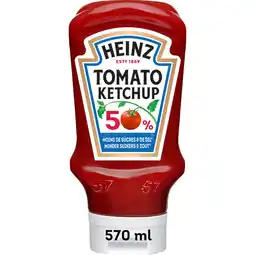 Albert Heijn Heinz Tomato ketchup 50% minder suikers & zout aanbieding