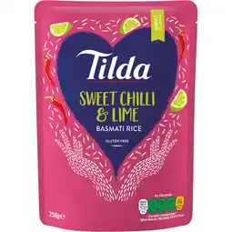 Albert Heijn Tilda Basmati rijst SWEET CHILLI & LIME aanbieding