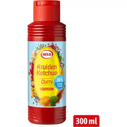 Albert Heijn Hela Kruiden ketchup curry 30% minder suiker aanbieding