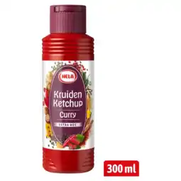 Albert Heijn Hela Kruiden ketchup curry extra hot aanbieding