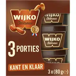 Albert Heijn Wijko Satésaus kant en klaar 3-pack aanbieding