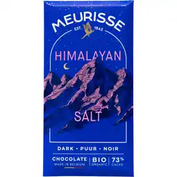Albert Heijn Meurisse Himalayan salt dark chocolate aanbieding
