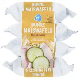 Albert Heijn AH Dunne maïswafels met zeezout aanbieding