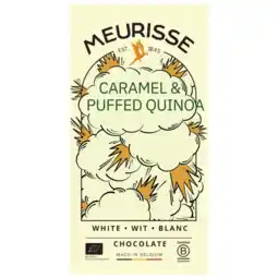 Albert Heijn Meurisse White chocolate with quinoa & caramel aanbieding