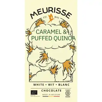 Albert Heijn Meurisse White chocolate with quinoa & caramel aanbieding