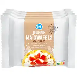 Albert Heijn AH Dunne maiswafels kaas 4-pack aanbieding