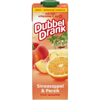 Albert Heijn DubbelDrank Sinaasappel & perzik aanbieding