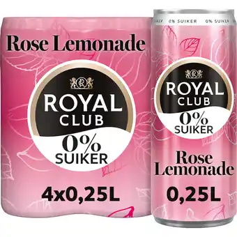Albert Heijn Royal Club Rose lemonade 0% suiker 4-pack aanbieding