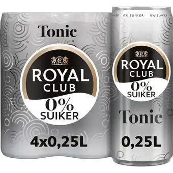 Albert Heijn Royal Club Tonic 0% suiker 4-pack aanbieding