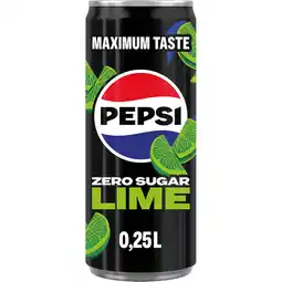 Albert Heijn Pepsi Zero sugar lime aanbieding
