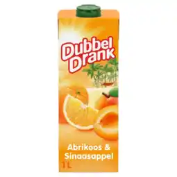 Albert Heijn DubbelDrank Abrikoos & sinaasappel aanbieding