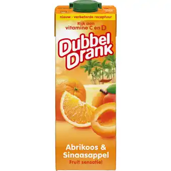 Albert Heijn DubbelDrank Abrikoos & sinaasappel aanbieding