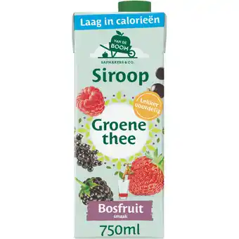 Albert Heijn Van de Boom Groene thee bosfruit siroop aanbieding