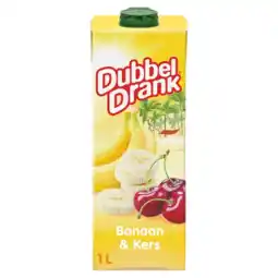 Albert Heijn DubbelDrank Banaan & kers aanbieding