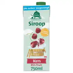 Albert Heijn Van de Boom Kers siroop 0% suiker aanbieding