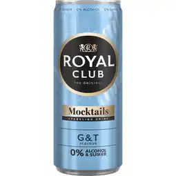 Albert Heijn Royal Club Mocktails gin tonic flavour 0% alcohol aanbieding