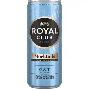 Albert Heijn Royal Club Mocktails gin tonic flavour 0% alcohol aanbieding
