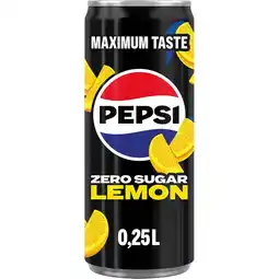 Albert Heijn Pepsi Zero sugar lemon aanbieding